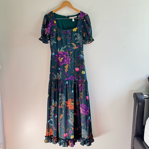 Anthropologie Hutch Puff Sleeve Floral Maxi Dress size 0 - Picture 5 of 13